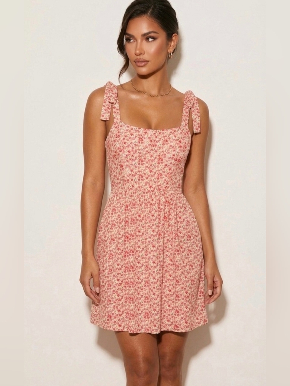 AUW | Floral Mini Dress With Pockets - M